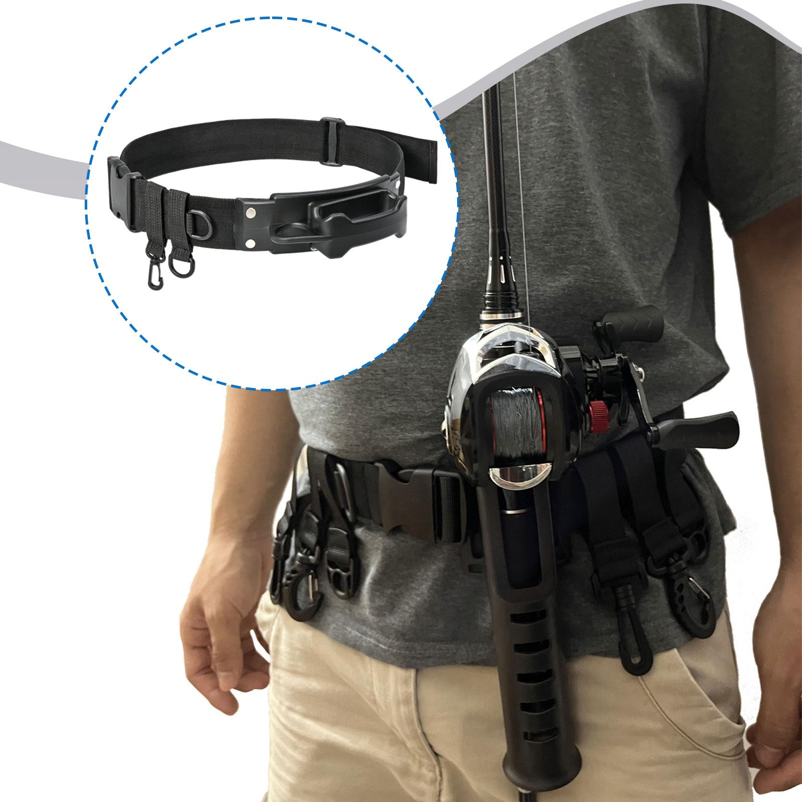 Fishing Belt - Gürtel-Angelrutenhalter, vielseitig einstellbare Länge, Organizer-Zubehör