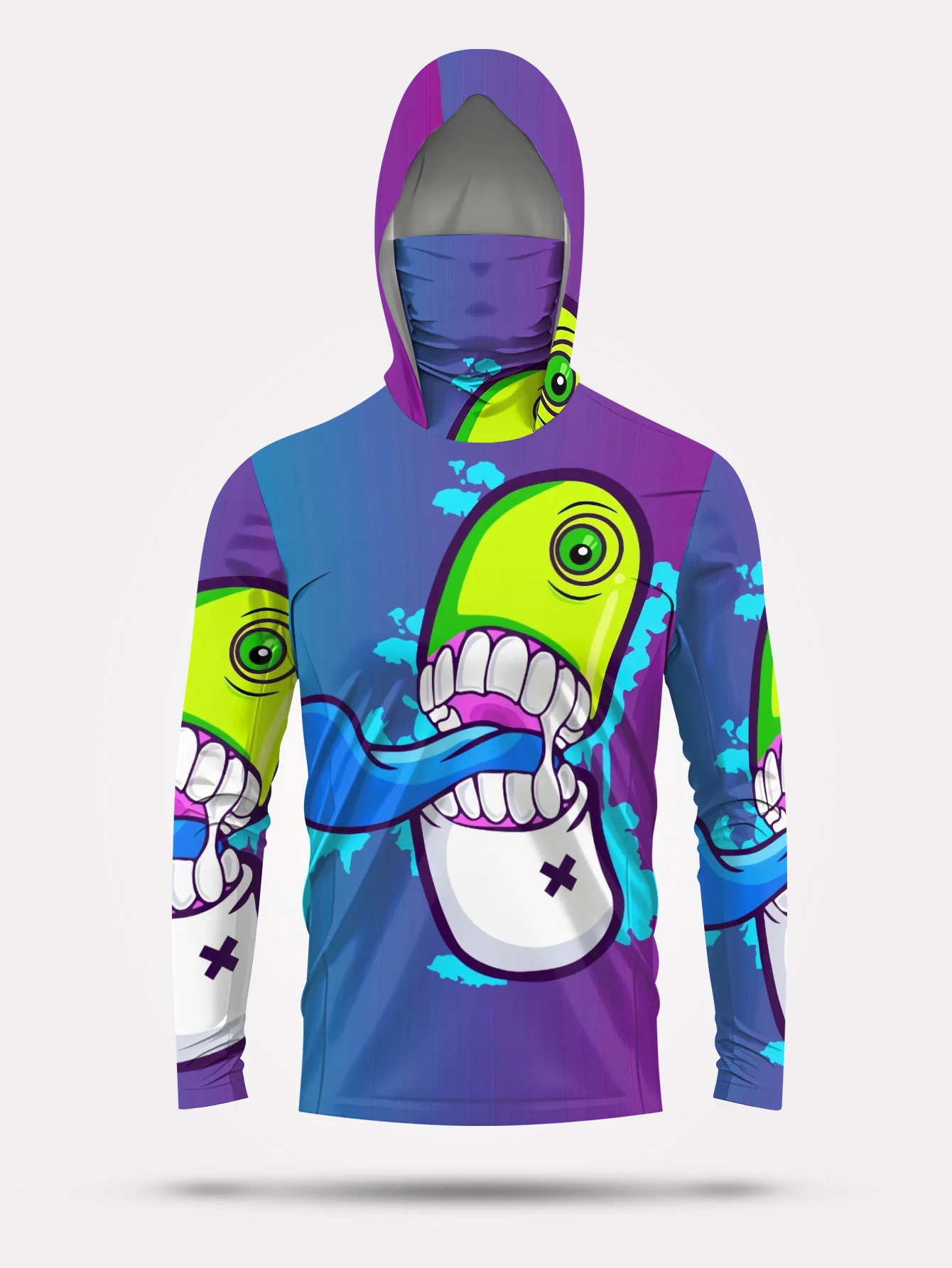 Herren Cartoon Monster Graffit – Fishing Mask Sun Protection Bewertung und Preis