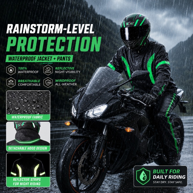 Motorrad-Regenanzug Wasserdich – Fishing Rain Suit Bewertung und Preis