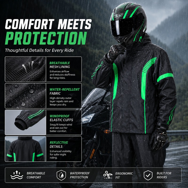 Motorrad-Regenanzug Wasserdich – Fishing Rain Suit Bewertung und Preis