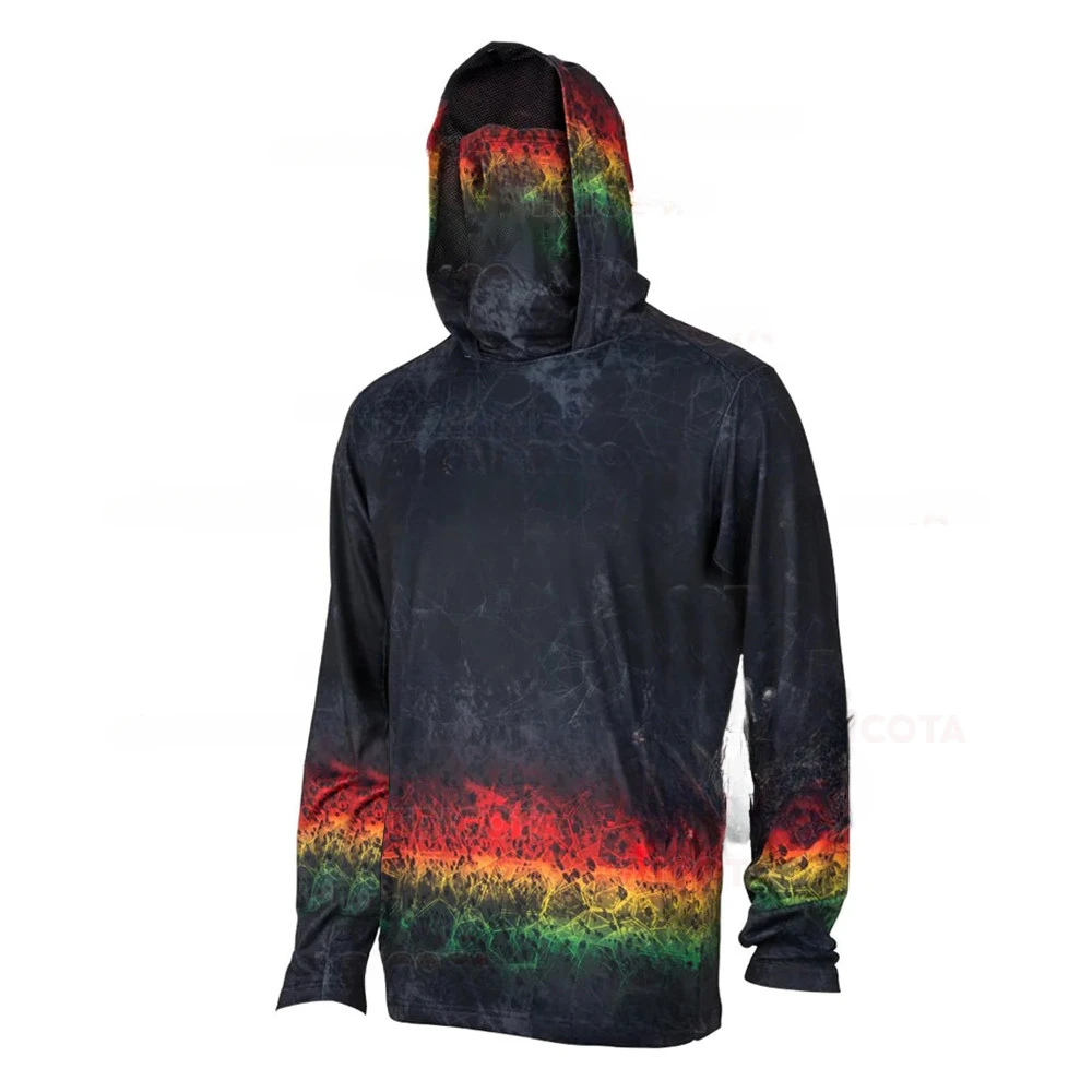 Herren-Angel-Hoodie-Shirts mit – Fishing Mask Sun Protection Bewertung und Preis