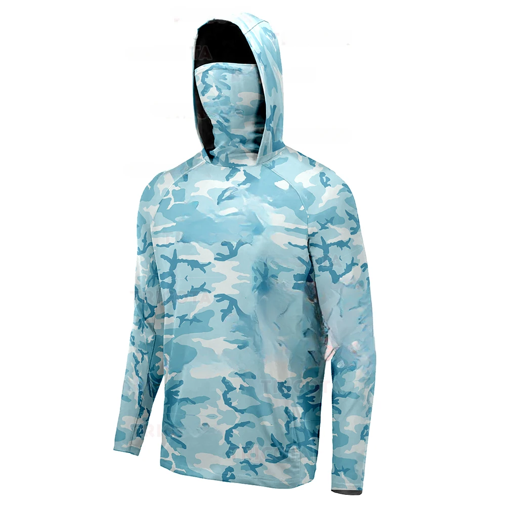 Herren-Angel-Hoodie-Shirts mit – Fishing Mask Sun Protection Bewertung und Preis